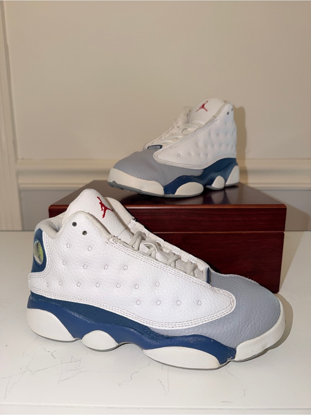 Nike Air Jordan 13 Retro GS French Blue White Grey Size 3Y